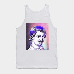 Giordano Bruno Pink Portrait | Giordano Bruno Artwork 7 Tank Top